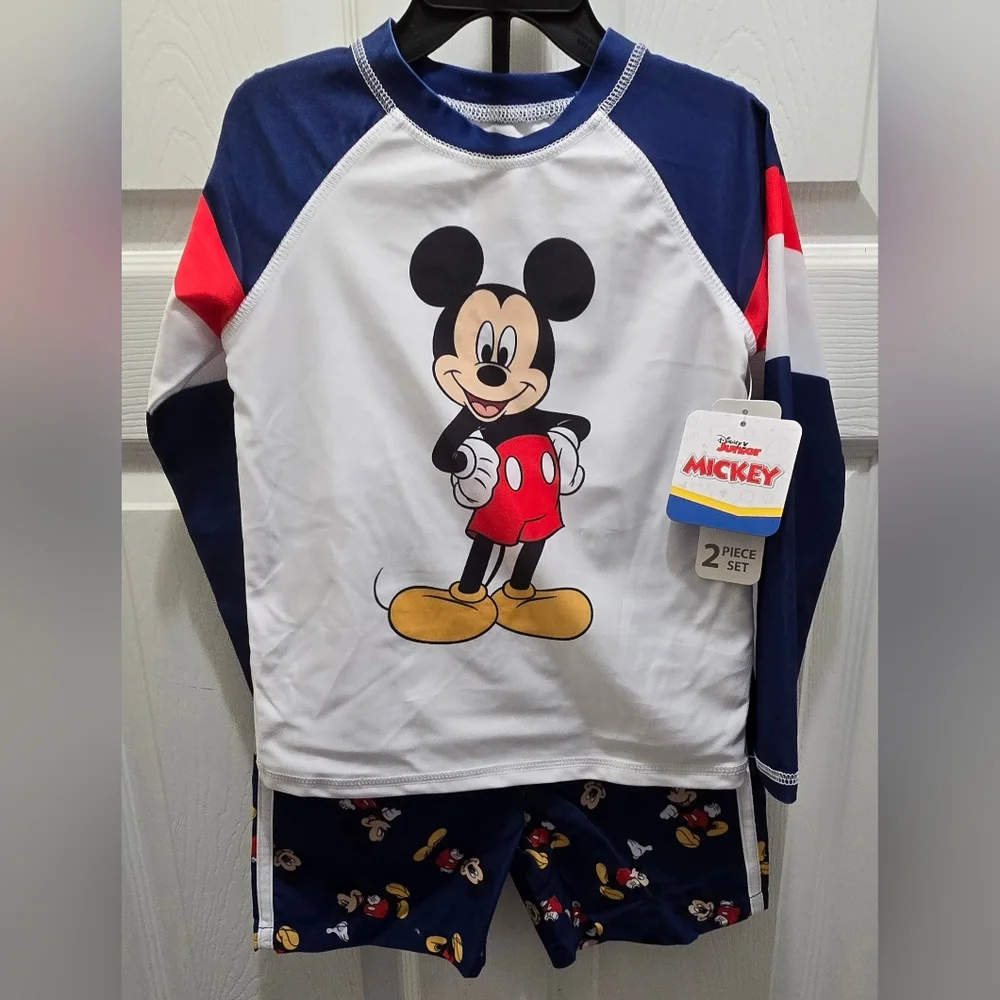 Kids' Character Swimwear Set, Cars, Bluey, Spiderman Or Mickey, Price Is For 1 - Picture 10 of 16